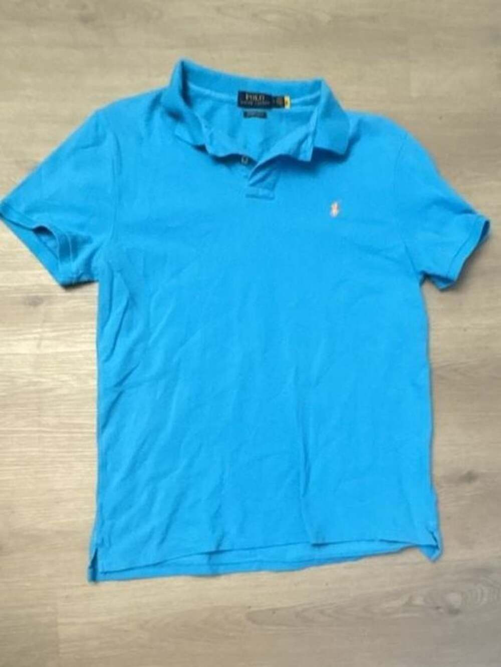 Polo Ralph Lauren Custom Slim Fit Mesh Polo Shirt Blue Men's Size L